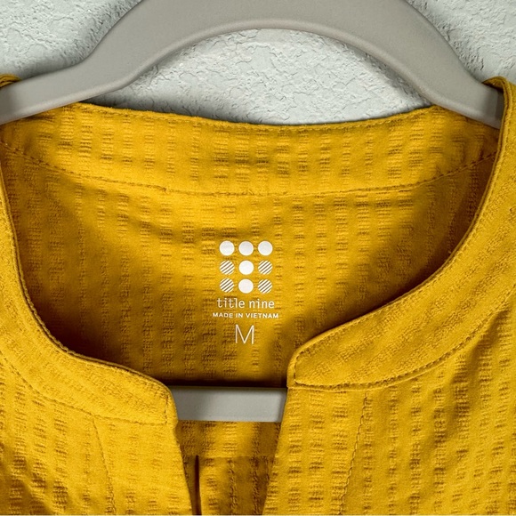 Title Nine Yellow Gold Speed Racer Cinchable Outdoor Dress Size Medium - Picture 6 of 9